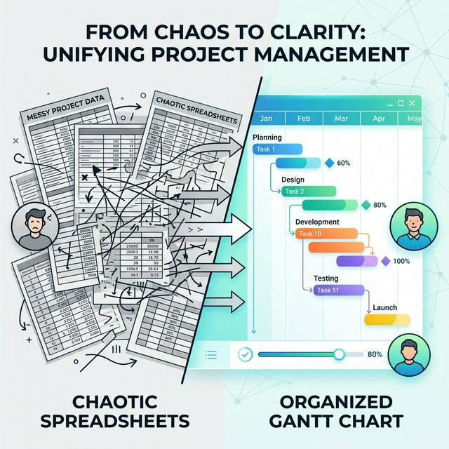 From Messy Spreadsheets to a Clean Visual Timeline: Why I Built My Own Gantt Chart Tool